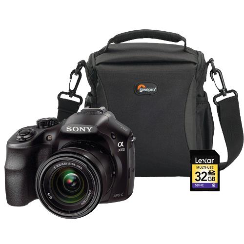 Digital SLR 20.1 MP Alpha Camera With Camera Bag And 32GB SDHC Card