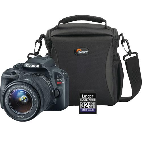 Digital SLR 18.0 MP EOS Rebel SL1 Camera With Camera Bag And 32GB SDHC Card