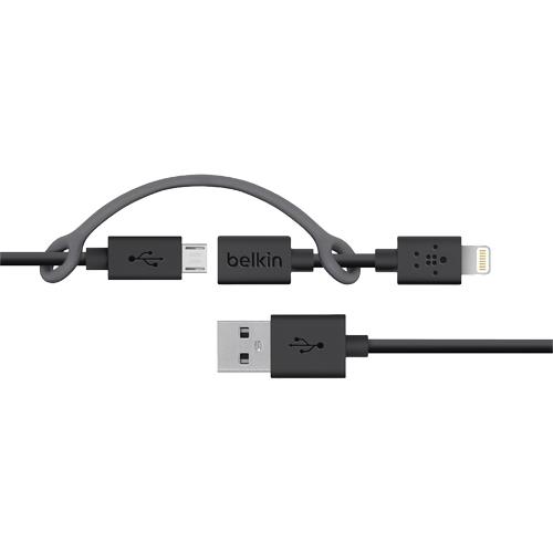 belkin f8j080bt03 blk 3 micro usb cable with lightning belkin f8j080bt03 blk 3 micro usb cable with lightning