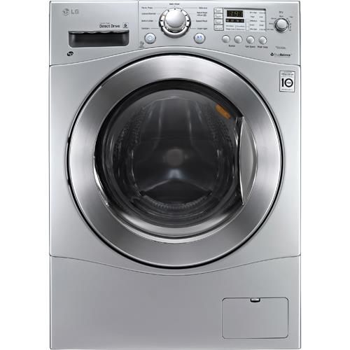 LG 2.3 CuFt Silver 24" Front Load Washer And Dryer Combo WM3477HS