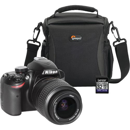 Digital SLR 24.2 MP Camera With Shoulder Camera Bag And 32GB Memory Card