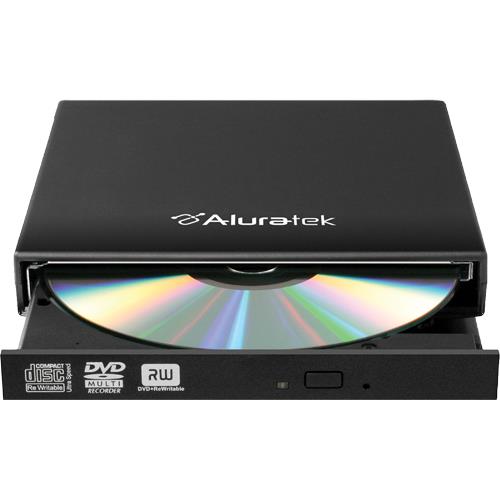 Aluratek AE0D100F External USB 2.0 Slim DVD Reader / Writer (Tray Load
