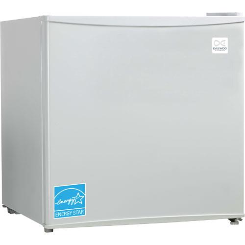 Daewoo FR016RWE 18.6" White 1.6 CuFt Compact Refrigerator BrandsMart USA