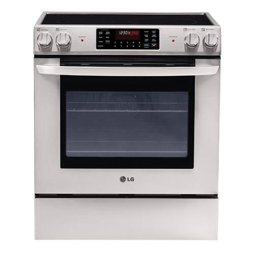 LG 30" Stainless Steel SlideIn Electric Range with 5.4 CuFt Self