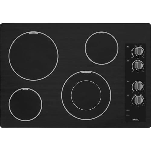 Maytag MEC7430BB 30" 4 Burner Electric Cooktop BrandsMart USA