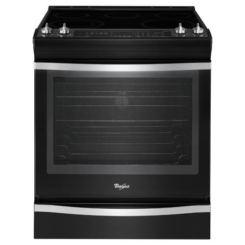 Whirlpool WEE760H0DE 30" Black Ice SlideIn Electric Range with 6.2 CuFt SelfCleaning Oven