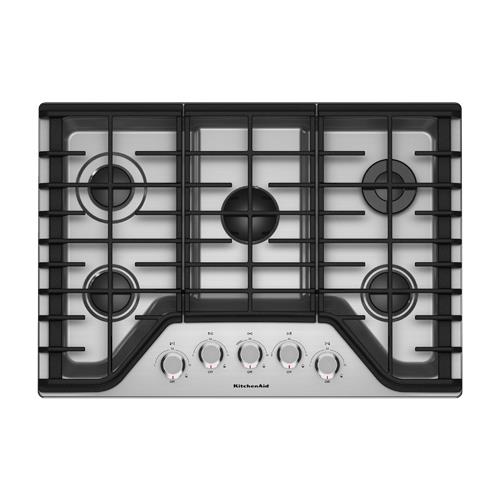 KitchenAid KCGS350ESS 30" Gas Cooktop BrandsMart USA