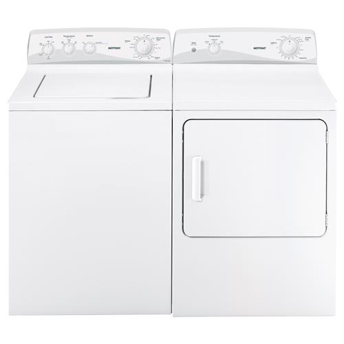 Hotpoint HTWP1400FWOW 3.7 CuFt Top Load Washer With 6.0 CuFt Electric