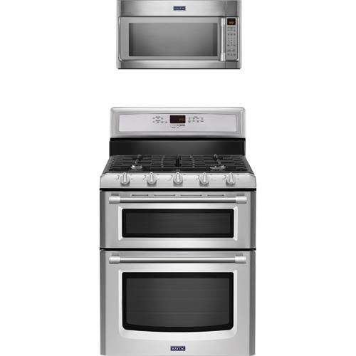 Maytag 30" Gemini Series Stainless Steel Freestanding Double Gas Range