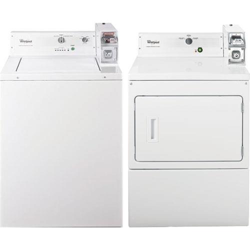 Whirlpool 2.9 CuFt White 27" Top Load Commercial Washer With 7.4 CuFt