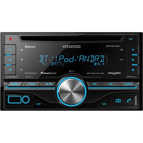 Kenwood DPX501BT Excelon Bluetooth Double Din Indash Car Stereo