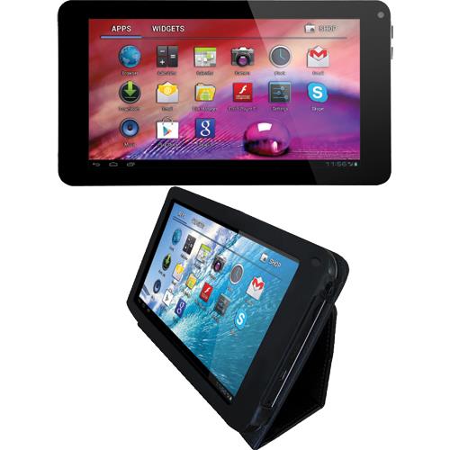 Tivax 748 7" MiTraveler 8GB Black Tablet And Leather Case For 7" Tablet