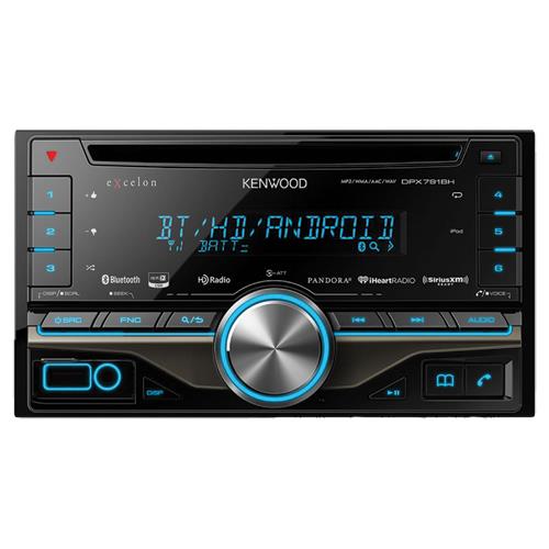 Kenwood HD Radio Bluetooth Double Din Indash Car Stereo DPX791BH BrandsMart USA