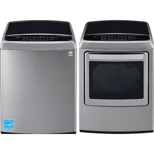 LG WT1701CV 5.0 CuFt Graphite Steel 27" Top Load Washer With 7.3 CuFt