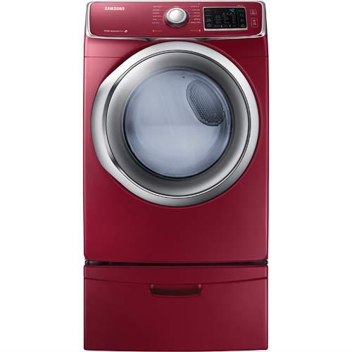 Samsung 7.5 CuFt Front Load Merlot 27" Gas Dryer DV42H5400GF