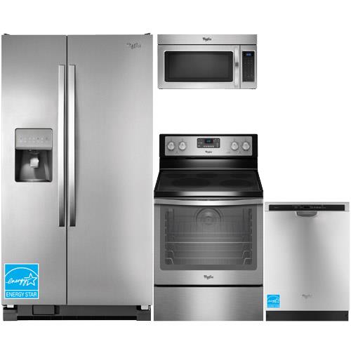 Whirlpool WRS325FDAM Stainless Steel Complete Kitchen Package