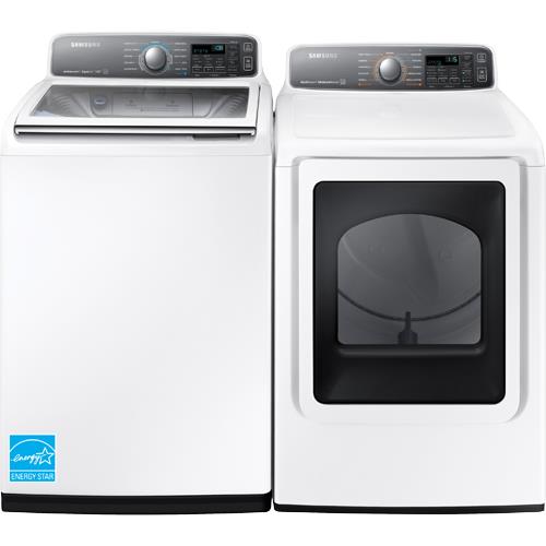 Samsung WA48J7700AW 4.8 CuFt Activewash Top Load Washer With 7.4 CuFt