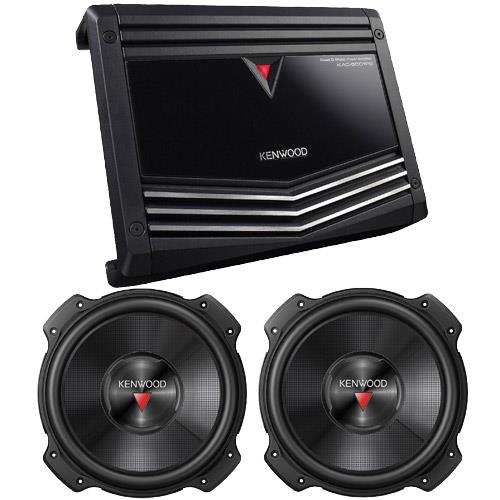 Kenwood KAC5001PS 1000 Watt Mono AMP And Dual Subwoofer Package