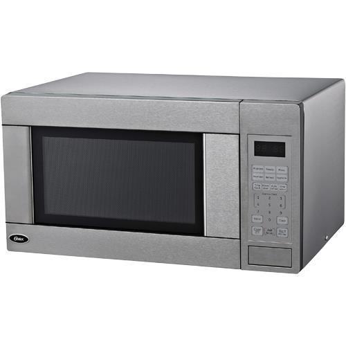 Oster 1.1 CuFt 1100 Watt Stainless Steel Countertop Microwave