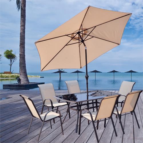 Doral Designs SANANTONIO8PC San Antonio 8 Piece Outdoor Dining Set