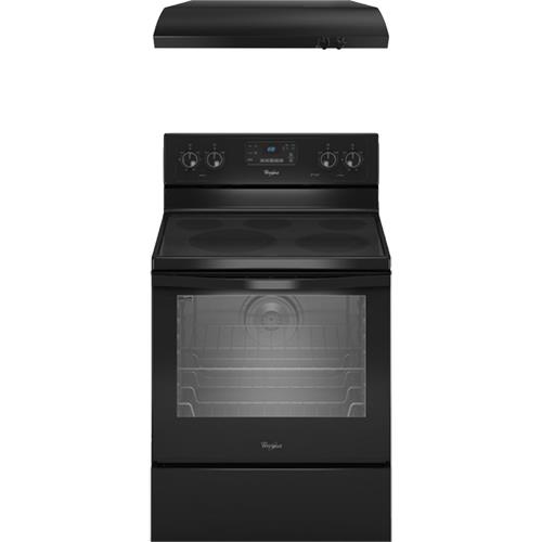 Whirlpool WFE540H0AB 30" Black Electric Smooth Top Range With 30