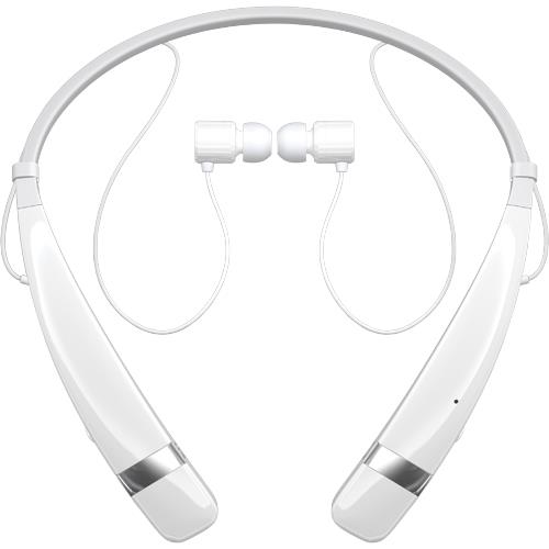 LG TONE PRO II Wireless AroundTheNeck White Headphones BrandsMart USA