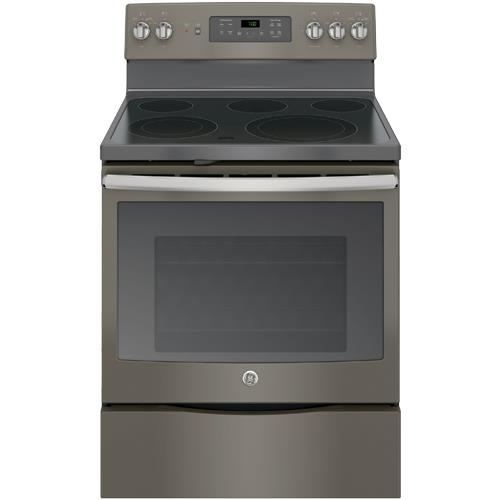 GE JB700EJES 30" Slate Smooth Top Range With 5.3 CuFt Self Cleaning