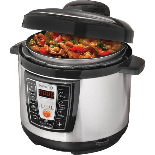 Premium PPC1058D 5.2 Quart Multifunction Digital Pressure Cooker