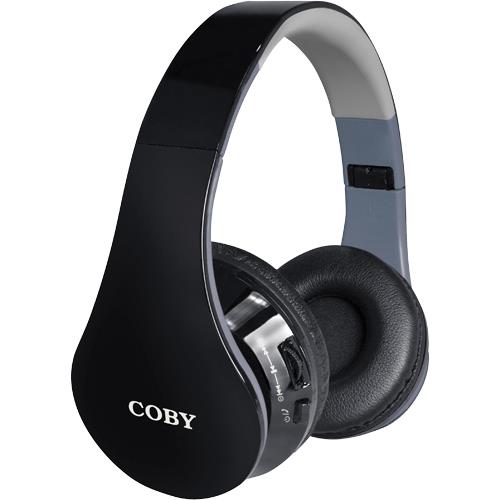 Coby CHBT701BLK COUNTOUR Wireless Bluetooth OverTheEar Black