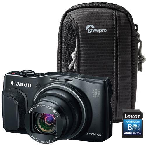 Canon SX710 HS 20.3 MP PowerShot WiFi Black Digital Camera