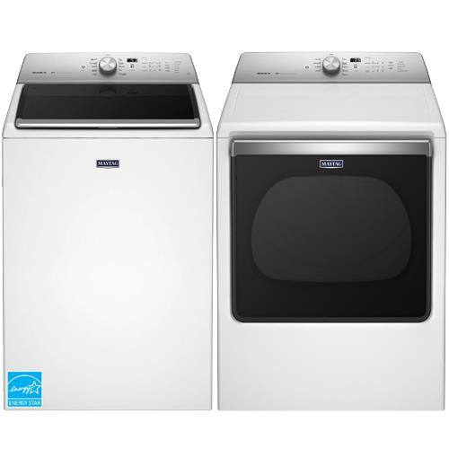 Maytag MVWB835DW 5.3 CuFt White 27.5" Top Load Washer With 8.8 CuFt