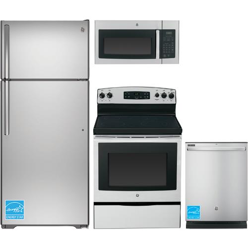 GE GTE18GSH Stainless Steel Complete Kitchen Package BrandsMart USA
