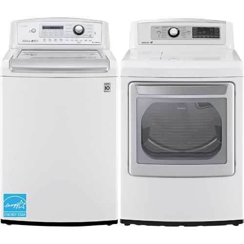 LG WT5270CW 4.9 CuFt Mega Capacity White 27" Top Load Washer With 7.3