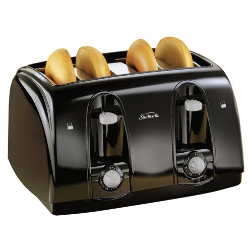 Sunbeam 3911100 4 Slice Wide Slot AntiJam Toaster BrandsMart USA