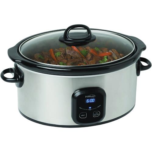Premium PSC600D 6 Quart Digital Programmable Slow Cooker BrandsMart USA