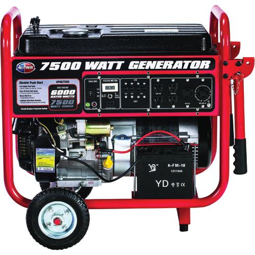 AllPower APGG7500 Portable 7500W Gas Generator BrandsMart USA