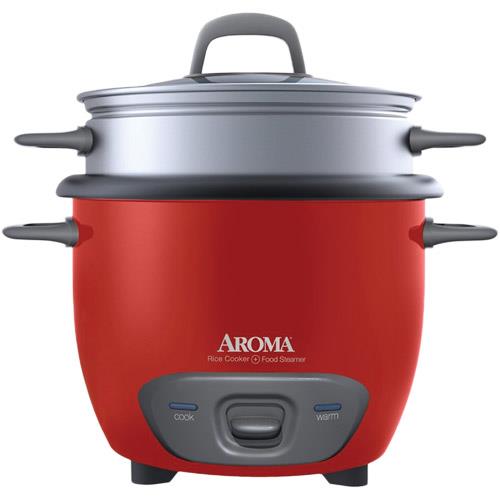Aroma ARC7431NGR 6 Cup Pot Style Rice Cooker & Steamer BrandsMart USA