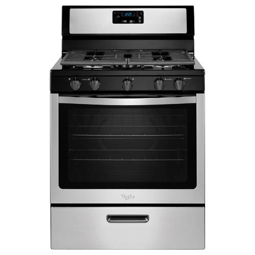 Whirlpool WFG505M0BSSS 30" Stainless Steel Freestanding Gas Range With