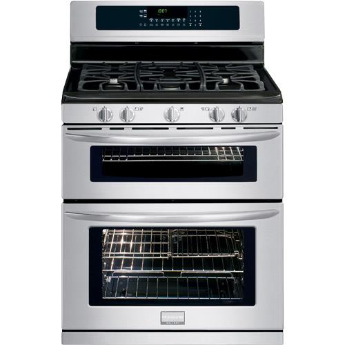 Frigidaire FGGF304DLF 30" Stainless Steel Freestanding Double Gas Range
