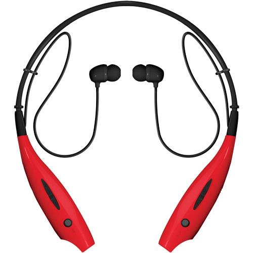 Bytech BYAUBO102AC Wireless Bluetooth Earbud Neckband Red Headphone
