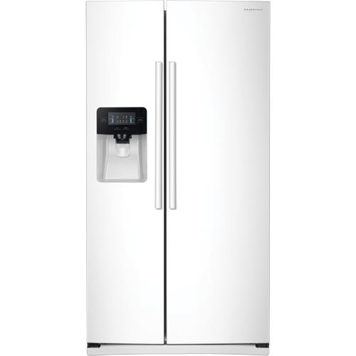Samsung RS25J500DWW/BY 24.5 CuFt White 2 Door SideBySide Refrigerator BrandsMart USA