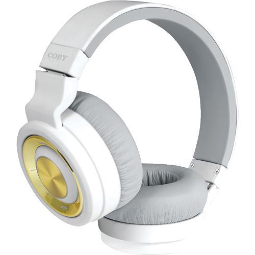 Coby CHBT613WHT Premium Wireless Bluetooth OverTheEar White