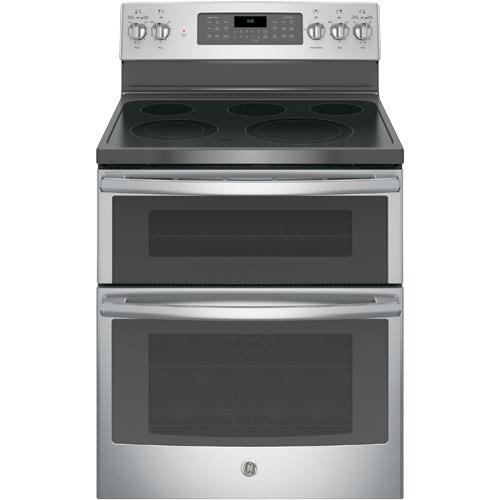 GE JB860SJSS 30" Stainless Steel Smooth Top Range With 6.6 CuFt Self