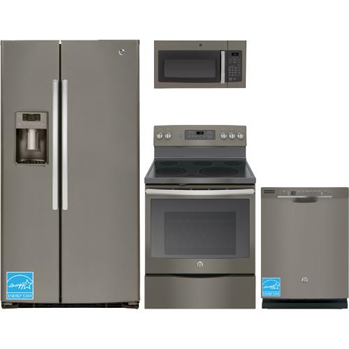 GE GSE25HMHES Slate Gray Complete Kitchen Package BrandsMart USA
