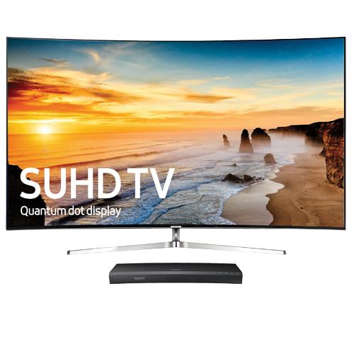 65 Class Smart Curved Quantum 4K SUHD TV With Wi-Fi With Internet-Ready 3D Blu-ray Player With Built-In Wi-Fi