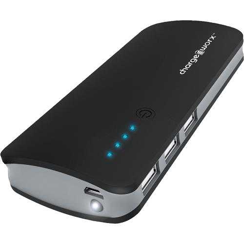 ChargeWorx CX6540 10000mAh LithiumIon Triple USB Portable Power Bank