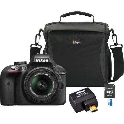 24.2 MP D3300 DSLR Camera Essentials Kit