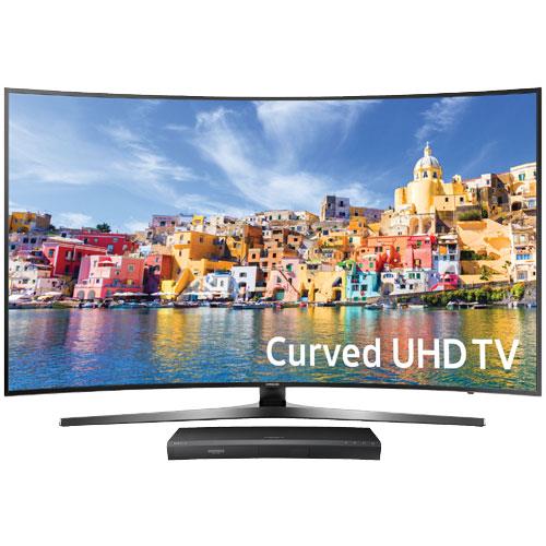 65 Class Smart Curved 4K UHD TV With True 4K Blu-ray Player With Built-In Wi-Fi