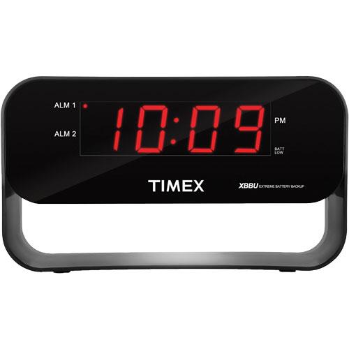 TIMEX T128BC3 Dual Alarm Clock With USB Charging And Night Light
