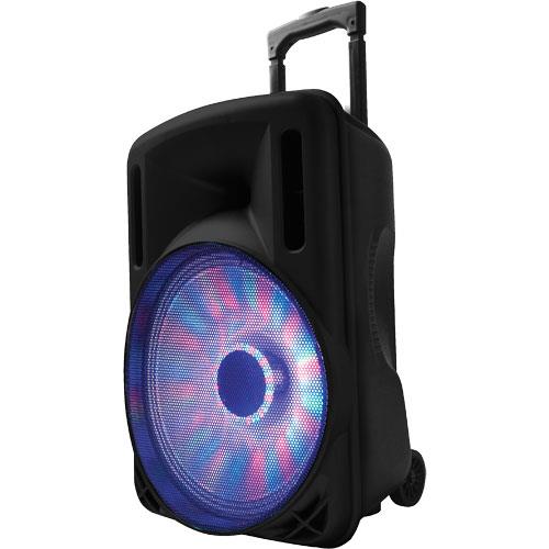 IQ Sound IQ3212DJBTBLK 12" 500 Watt Bluetooth DJ Speaker With LED